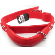 Collier avec poignée Gros Chien ROUGE 