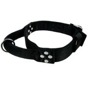 Collier avec poignée, large Gros Chien NOIR