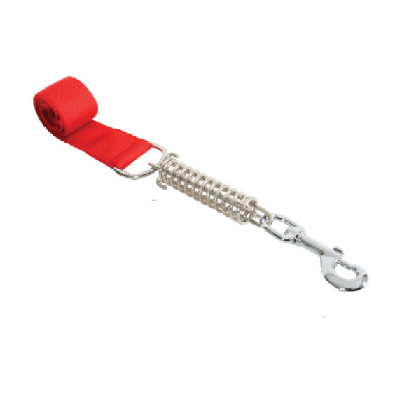 Laisse ressort gros chien rouge 50 cm