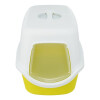 Maison de toilette pour chat avec couvercle jaune