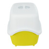 Maison de toilette pour chat avec couvercle jaune