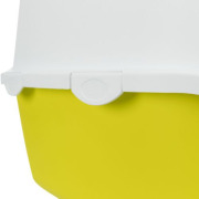 Maison de toilette pour chat avec couvercle jaune