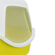 Maison de toilette pour chat avec couvercle jaune