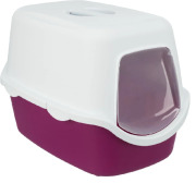 Maison de toilette pour chat Vico avec couvercle baie