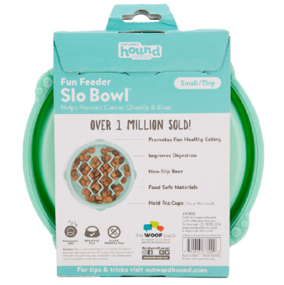 Gamelle anti-glouton Fun Feeder Wave Mint 