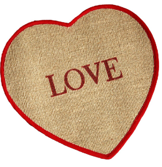 Tapis Griffoir Cœur Chat&Chaton