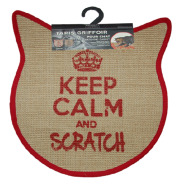 Tapis griffoir tête chat&chaton 43 x 43 cm