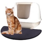Tapis de toilette pour chat Lune Matz Noir pour Chat