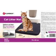 Tapis de toilette pour chat Rectangle Matz Noir pour Chat