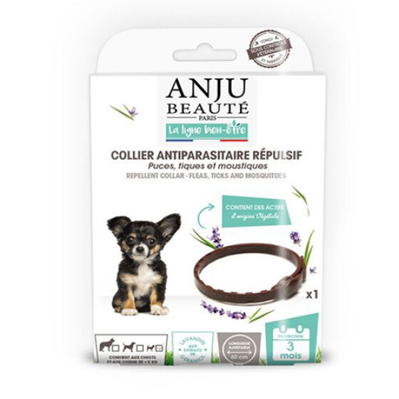 Collier anti puce chiot, petit chien de - de 5kg