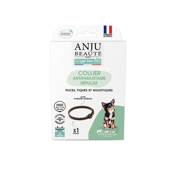 Collier anti puce chiot petit chien (- 5kg) Anju Beauté