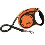 Laisse enrouleur gros chien, amortisseur de choc Flexi XTREME