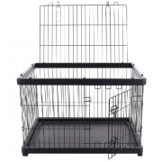 Parc à chiot avec roulettes Pasy Noir