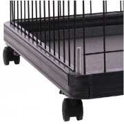 Parc à chiot avec roulettes Pasy Noir