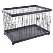 Parc à chiot avec roulettes Pasy Noir