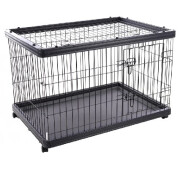 Parc à chiot avec roulettes Pasy Noir