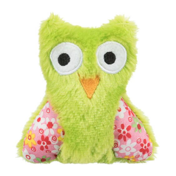 Peluche hibou herbe à chat pour chat