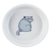 Gamelle Céramique chat grise 