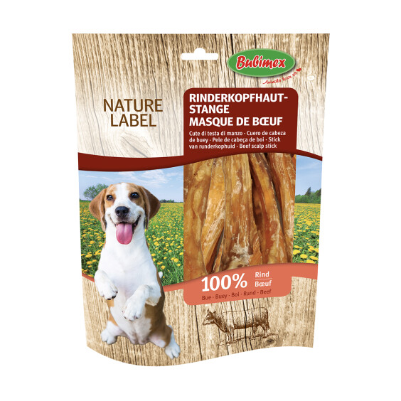 Friandises naturelles masque de boeuf pour chien Bubimex