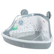 Maison de toilette pour rongeur avec grille