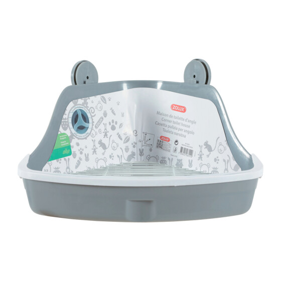 Maison de toilette pour rongeur avec grille