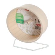 Roue en plastique sur pied métal pour rongeur