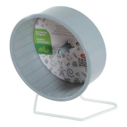 Roue en plastique sur pied métal pour rongeur