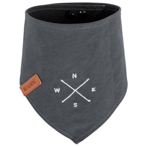 Bandana pour chien gris marine motif ancre