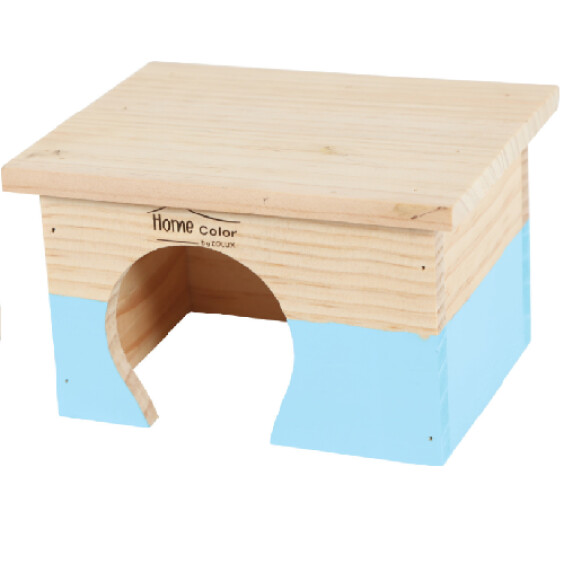 Maison en bois pour souris et hamster 11 x 14 cm