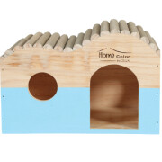Maison en Bois Toit Arrondi pour Rongeurs 