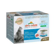 4 Pâtées pour chat HFC Light Meal Natural au Thon de l'Atlantique 50 g
