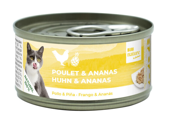 Pâtée Bubi Nature Poulet & Ananas pour chat Bubimex