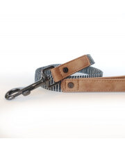 Collier original rayé Bleu Marine Neptune