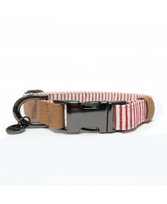 Milk & Pepper Collier rayé Rouge Neptune