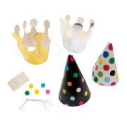 Chapeau fête d'anniversaire pour chien (6 pièces)