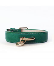 Collier luxe chien Trocadero Emeraude