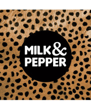 Milk & Pepper en cuir camel pour chien