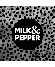 Milk & Pepper Collier pour chien en cuir gris