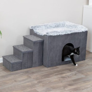 Maison pour chat avec escalier design 119 cm