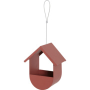 Mangeoire cabane rouge terracotta