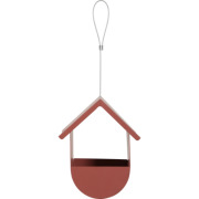 Mangeoire cabane rouge terracotta