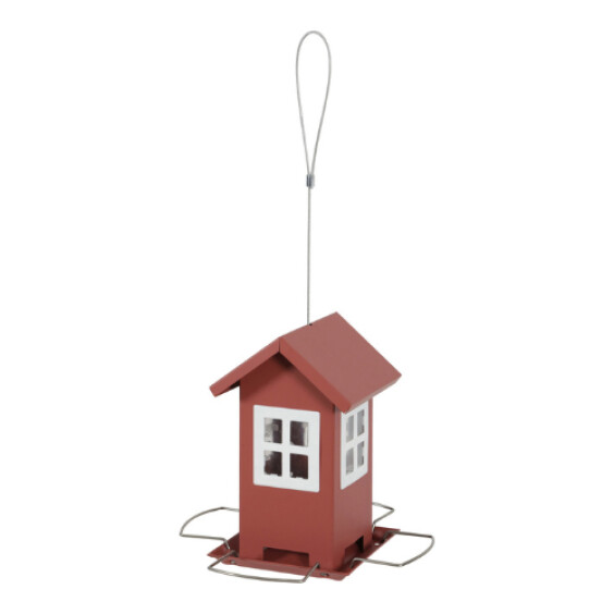 Mangeoire maison rouge terracotta