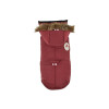 Manteau parka en fausse fourrure bordeaux 32S
