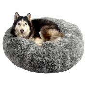Coussin apaisant chien chat Donut Poilu noir