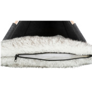 Tipi pour chien coussin peluche déhoussable Soft