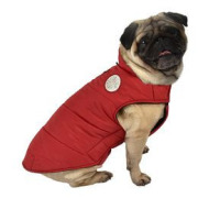 Manteau imperméable rouge pour chien DOG