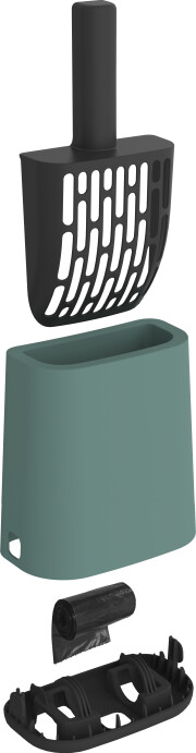 Pelle de toilette avec support BIALA Vert de Gui