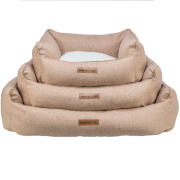 Panier chien beige déhoussable et lavable