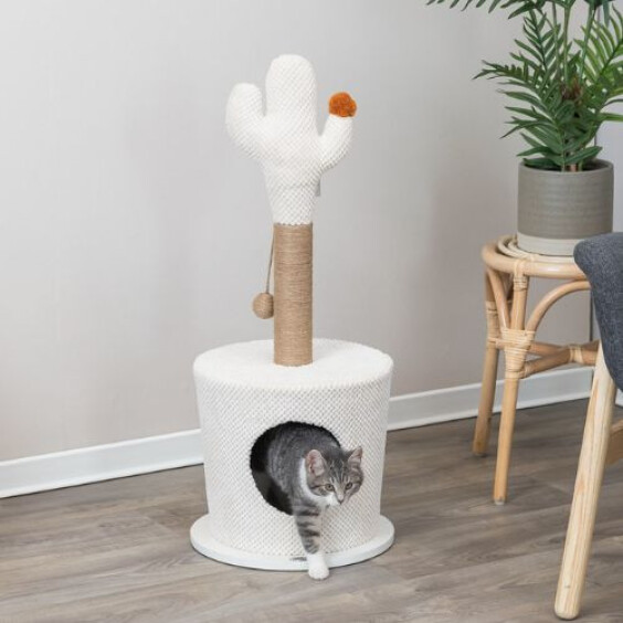 Maisonnette pour chat avec griffoir Cactus Design 84 cm