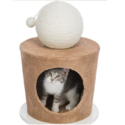 Maisonnette pour chat avec boule griffoir Ø 36 cm